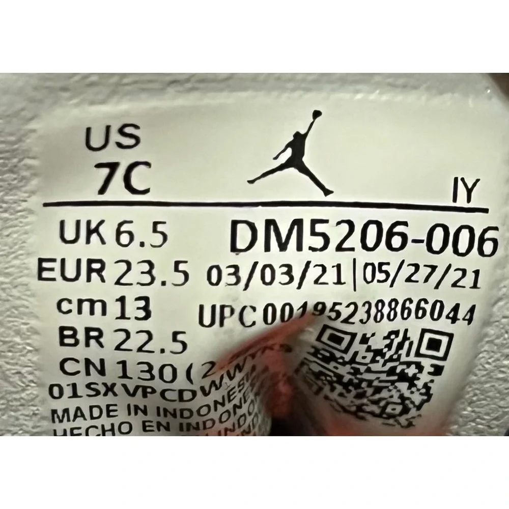 Air Jordan 12 Retro Utility Shoes Toddler‎ Grind Black Sneakers DM5206-006